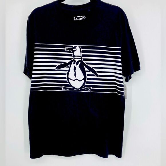 NWT Original Penguin Men’s Black T-Shirt L - Picture 2 of 8